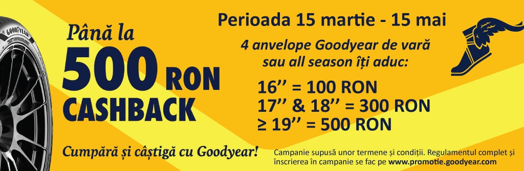 Promotie anvelope GOODYEAR vara si all seasons